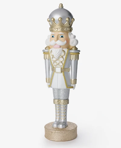 Holiday Lane Opulence Silver-Tone & Gold-Tone Nutcracker, Macy's Exclusive