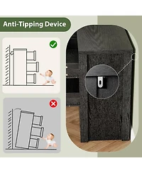 gaomon Farmhouse 6 Drawer Dresser Handle Free Storage Cabinet