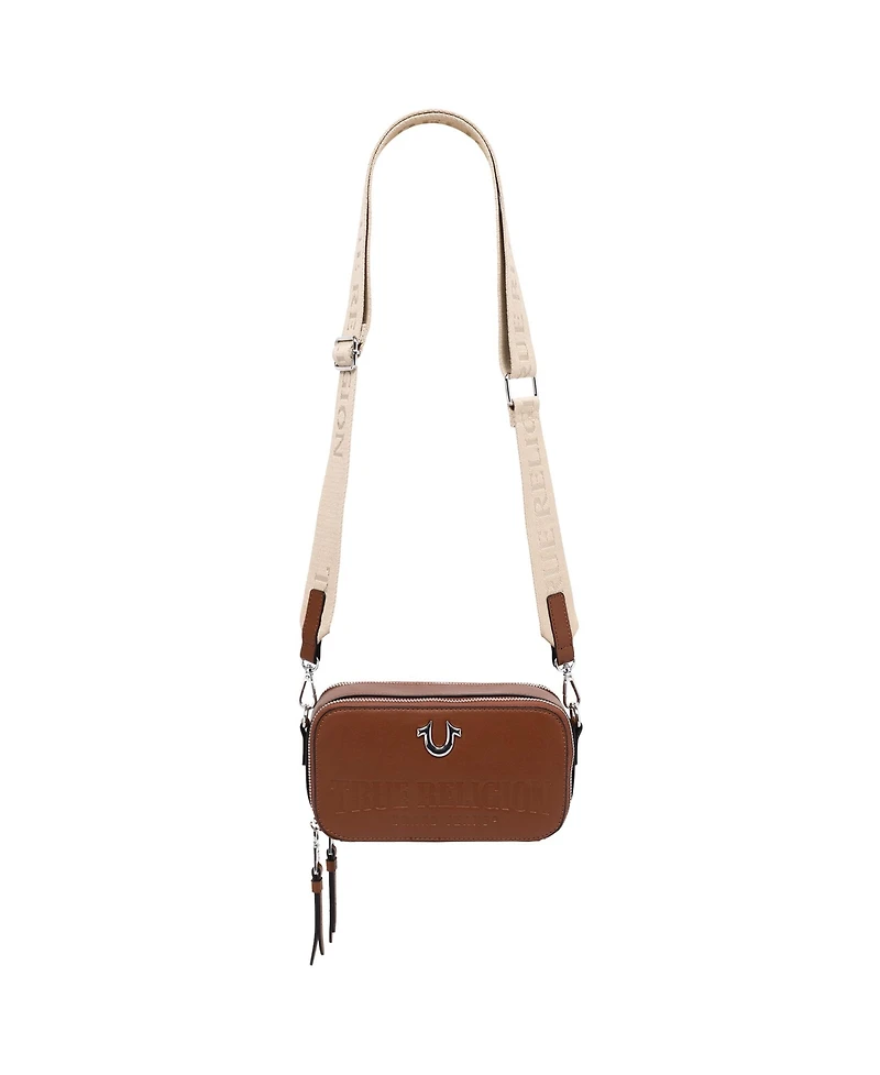 True Religion Double-Zip Horseshoe Camera Bag