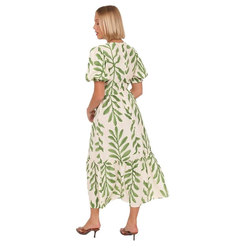 Petal and Pup Women's Steele Puff Sleeve Midi Dress