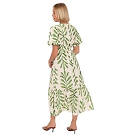 Petal and Pup Women's Steele Puff Sleeve Midi Dress