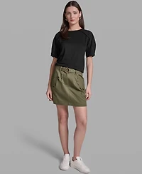 Bcbg Women's Flap Pocket Belted Skirt