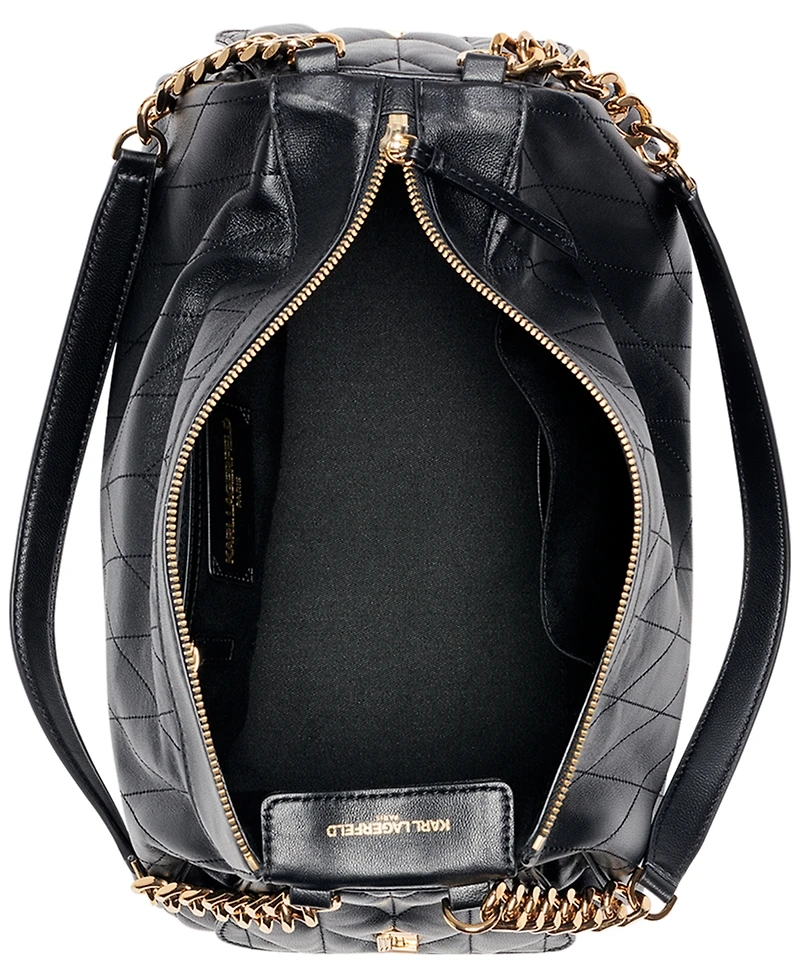 Karl Lagerfeld Paris Lafayette Medium Zip-Top Satchel Bag