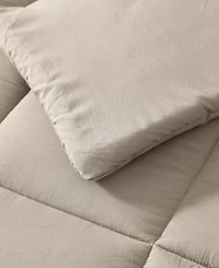 Kenneth Cole Reaction Solid Washed Microfiber 5-Pc. Comforter Set, King