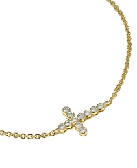 Kendra Scott Cross Cubic Zirconia Chain Bracelet