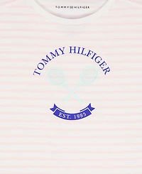 Tommy Hilfiger Girls' 7-16 Round Neck Stripe T-Shirt
