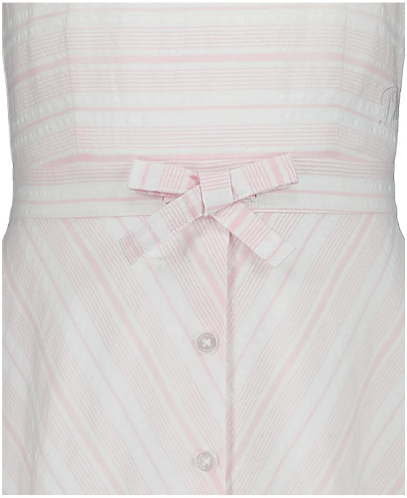 Tommy Hilfiger Girls' 7-16 Square Neck Seersucker Sun Dress