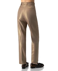 Ivonne Women's Sparkling Straight-Leg Pants with Pockets