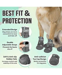 Aronkl Waterproof Anti-Slip Dog Boots for Outdoor Walking