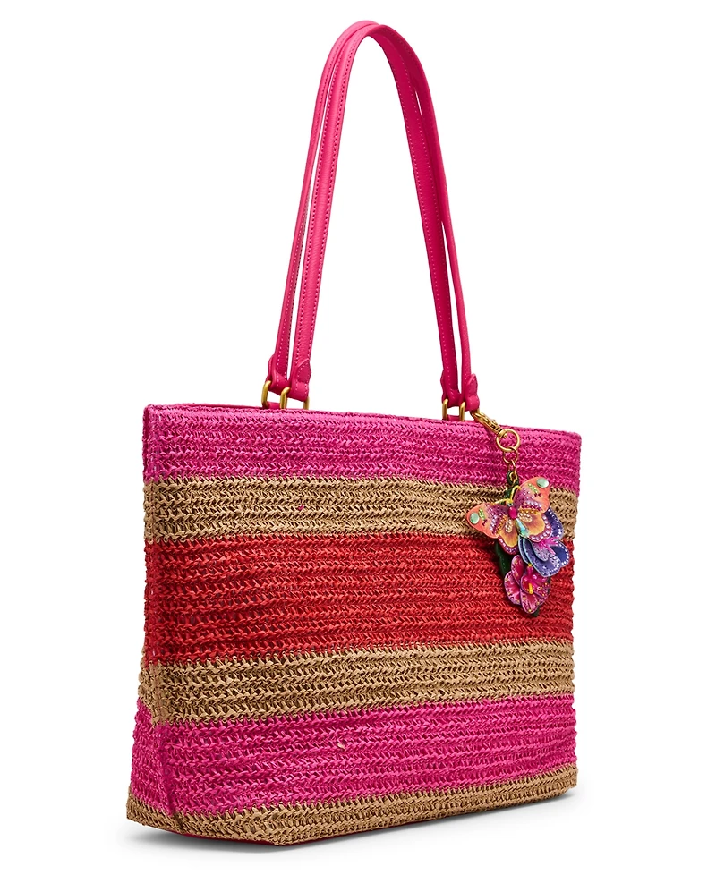Betsey Johnson Stripe Tease Large Tote Bag