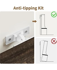 gaomon Farmhouse 3-in-1 Hall Tree with Shoe Storage Bench & Hooks for Entryway.