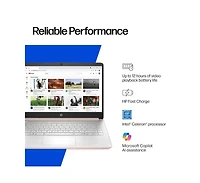 Hp Essential 14" Traditional Laptop Intel Celeron 4GB Ram Intel Uhd Graphics 64GB eMMC Storage Windows 11 Home 60Hz