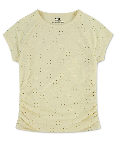abercrombie kids Girls' Eyelet Ruched Baby T-Shirt