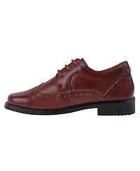 Josmo Little Boys Wing Tip Slip On Dress Shoes for Classic Formal Comfort Style with Lace Up Closure