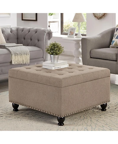Rainsken Square Storage Ottoman