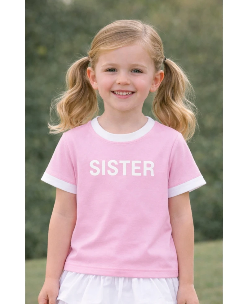 Bits & Bows Toddler Girls Sister T-Shirt