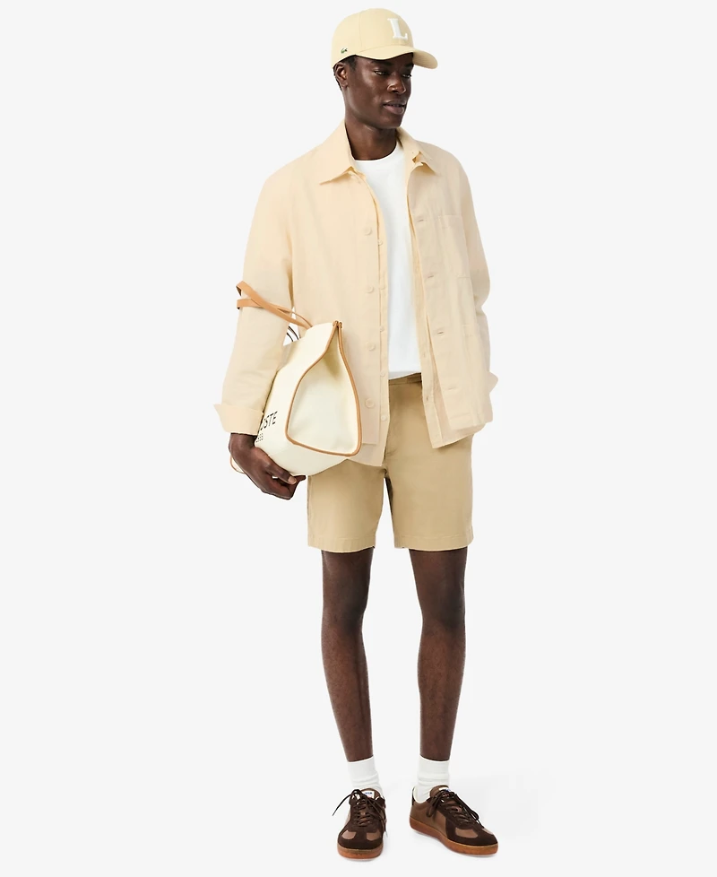 Lacoste Men's Regular-Fit Logo Linen Shirt