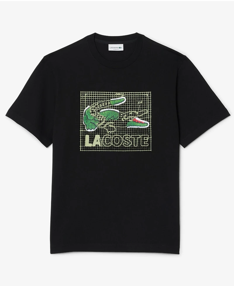 Lacoste Men's Classic-Fit Printed Crewneck T-Shirt
