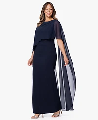 Xscape Plus Crew Neck Sheath Gown