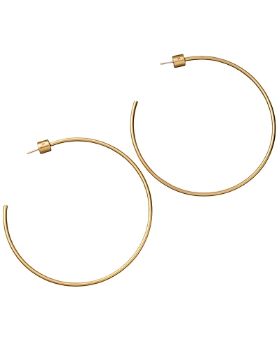 Donna Karan Gold-Tone Drama C Hoop Earrings