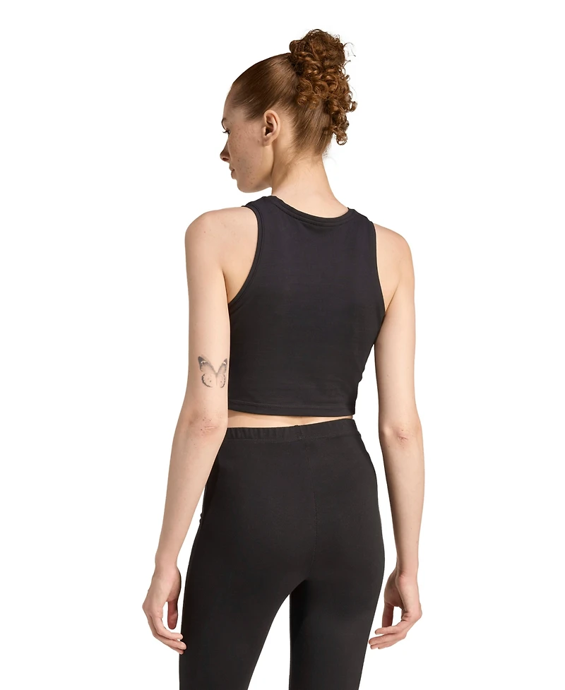 adidas Women's 3-Stripes Padded Crewneck Tank Top