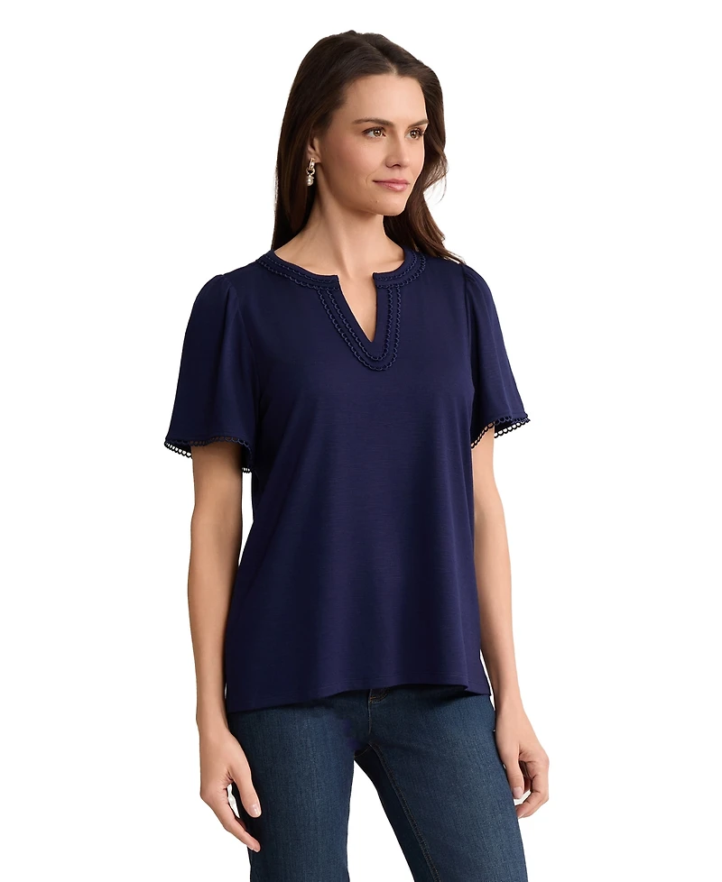 Jones New York Women's V-Neck Top