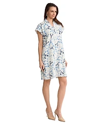 Jones New York Women's Collared V-Neck Dress