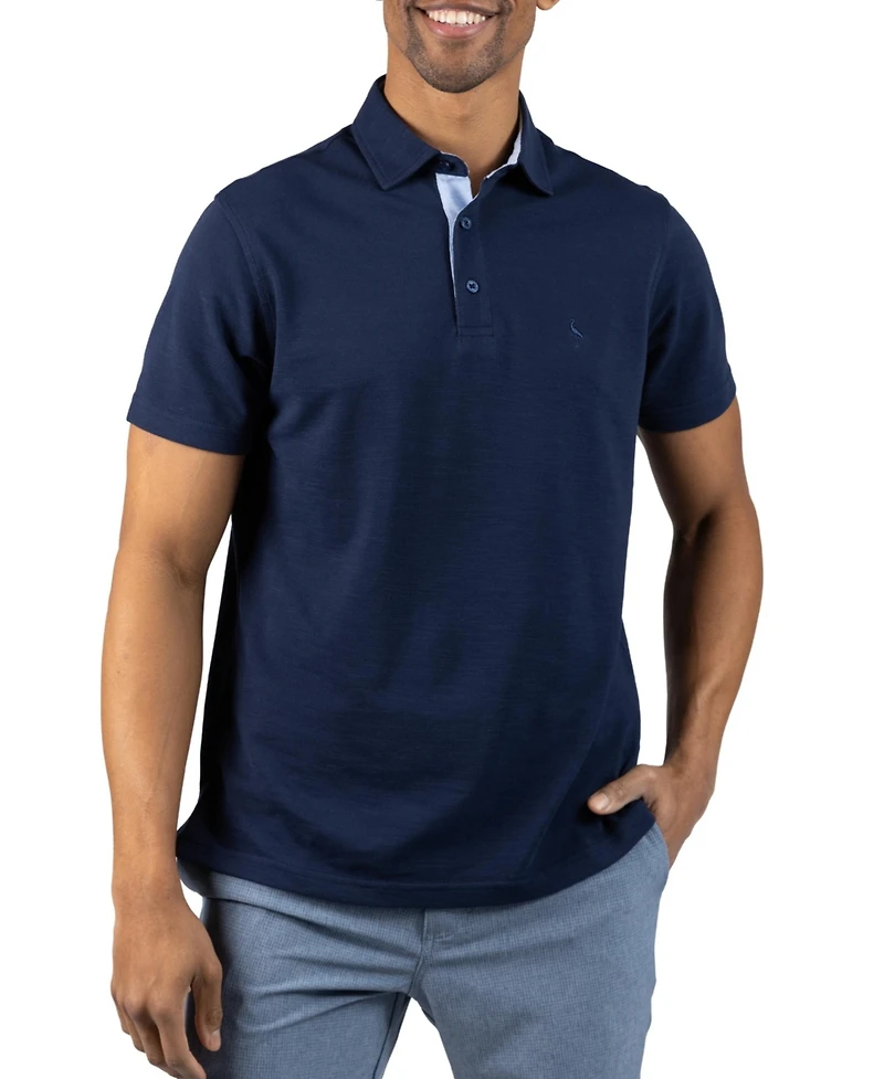 Tailorbyrd Men's Slub Pique Polo