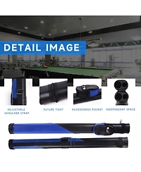 Gse Games & Sports Expert 1x1 Deluxe Hard Billiard Pool Cue Stick Carrying Case, Case