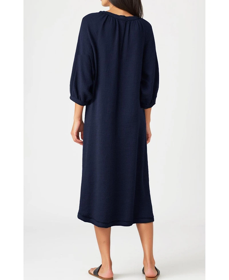 Ocean+Main Women's Gauze Dress with Pockets