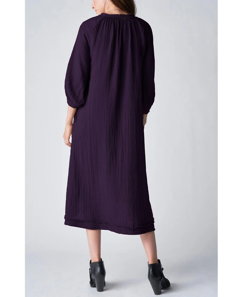 Ocean+Main Women's Gauze Dress with Pockets