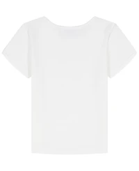 Calvin Klein Girls' 7-16 Short-Sleeve Ribbed T-Shirt