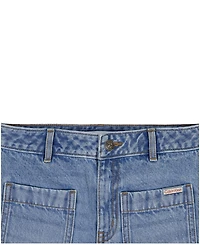 Calvin Klein Girls' 7-16 Cuffed Denim Shorts
