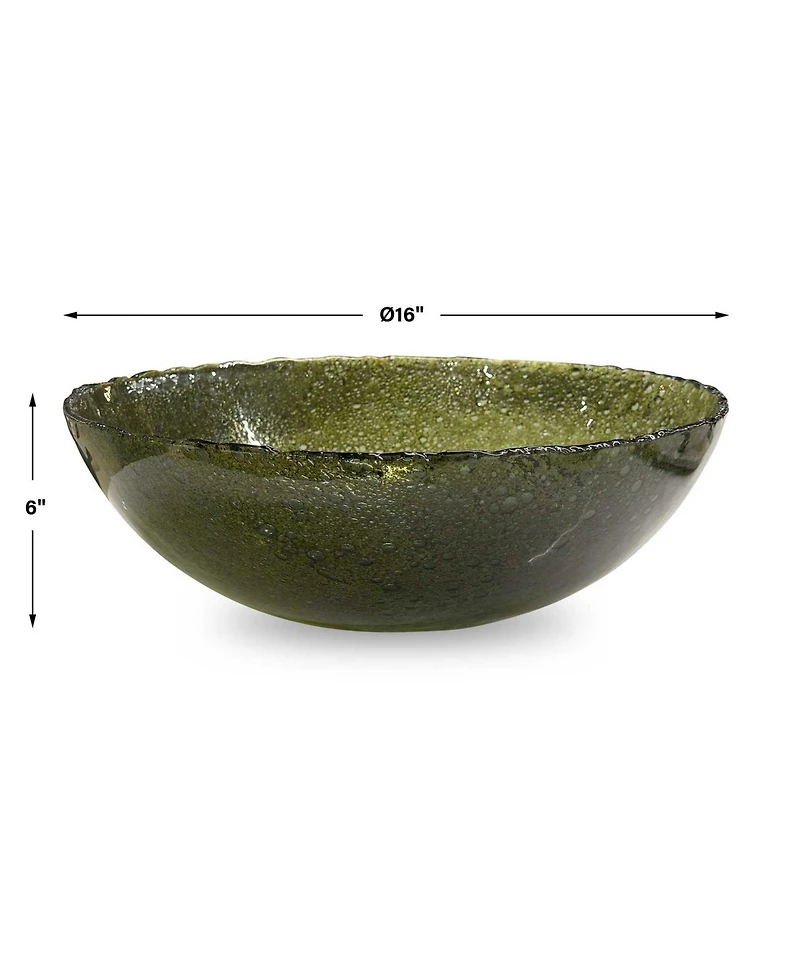 Uttermost Veridian Shimmer Bowl