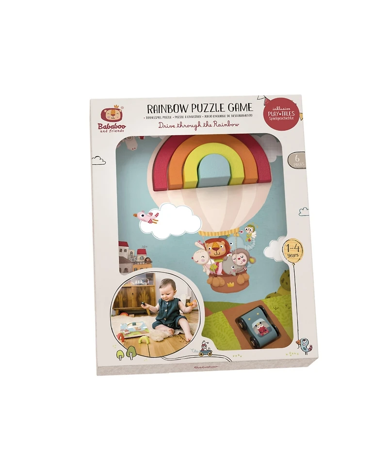 Bababoo and friends Drive Through the Rainbow Puzzle Game