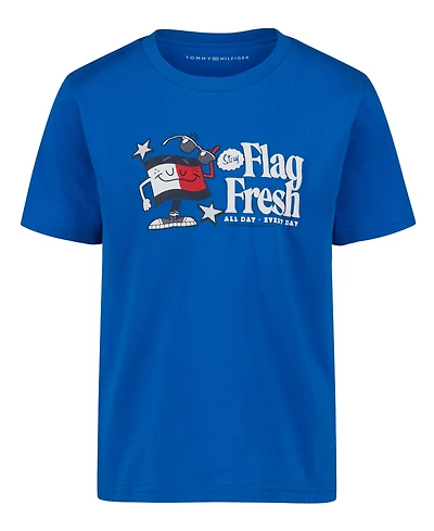 Tommy Hilfiger Boys' 2T-7 Flag Fresh Short-Sleeve T-Shirt