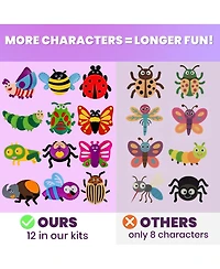 Quokka Kids Crafts Ages 4-8 Diy Beginner Needle and Thread Kit - 12 Sewing Basic