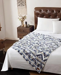 Wrangler Jesse Printed Plush Throw, 70" X 50"