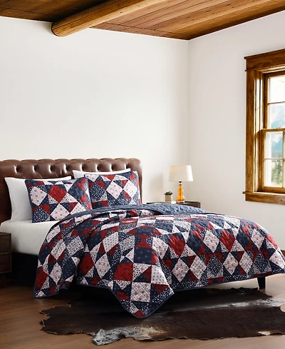 Wrangler Rodeo Patchwork Reversible 3-Pc. Quilt Set, King