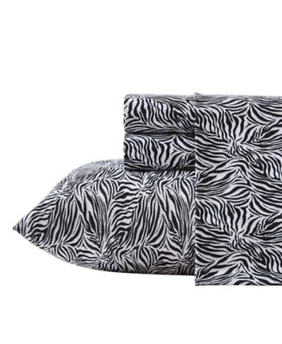 Betsey Johnson Wild Zebra Microfiber Sheet Set
