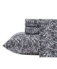 Betsey Johnson Wild Zebra Microfiber Sheet Set
