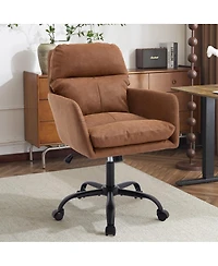 Streamdale Office chair, artificial leather, Black base, adjustable height