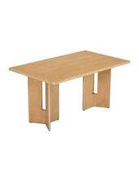 Streamdale Furniture Farmhouse Wood Dining Table, 60" Rectangular Dining Table
