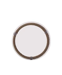 Streamdale Furniture Outdoor Rope Weave Tempered Glass Top Side Table