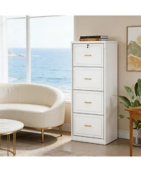 Rainsken 4-Drawer File Cabinet with Lock