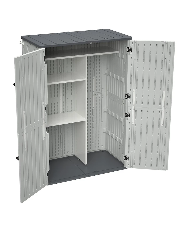 Streamdale Furniture Rust Proof Resin Garden Storage with Partitions - Weatherproof, Spacious, Uv Resistant