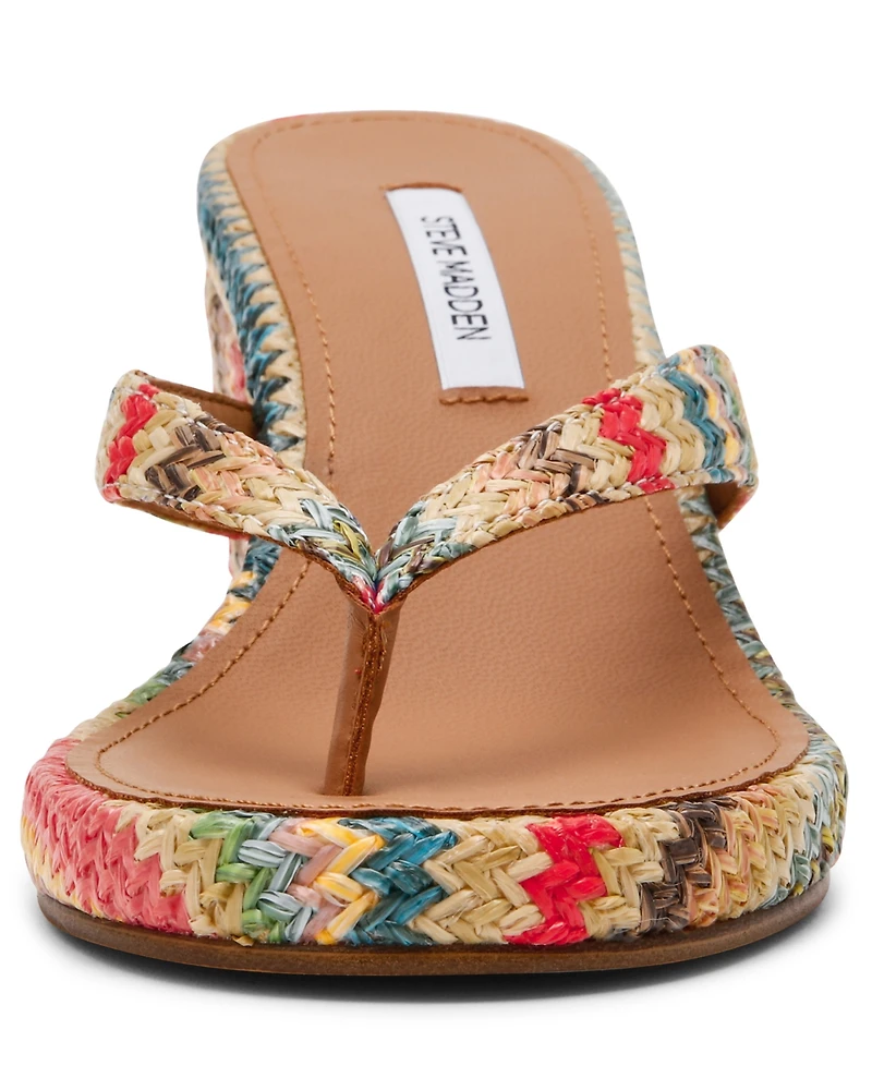 Steve Madden Women's Playing Wedge Thong Sandals