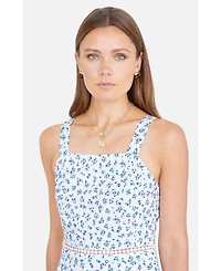 Yumi Women's Floral Midi Sun Dress