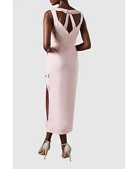 Coast Women's Bow Detail Round Neck Midaxi Dress