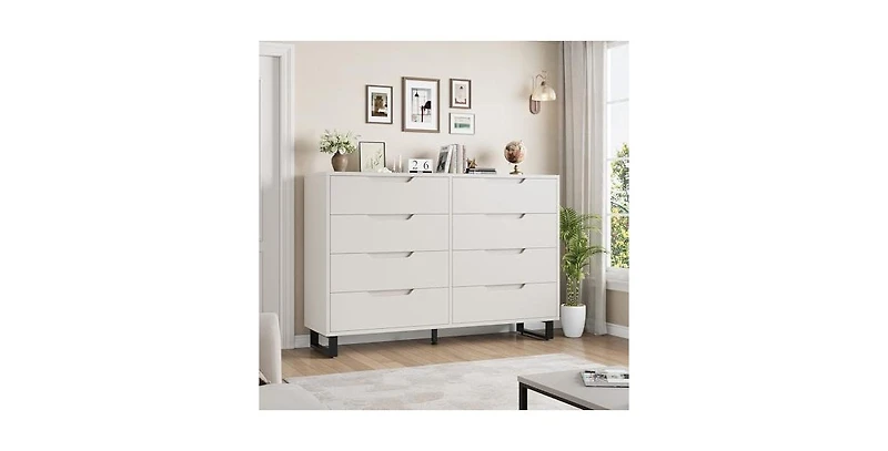 gaomon Dresser for Bedroom, Dresser, Freestanding Horizontal Drawer with Storage